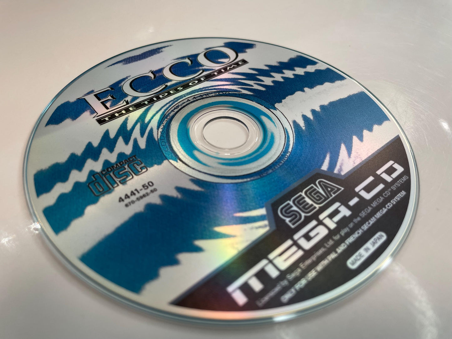 Ecco the Dolphin Tides of Time PAL Mega CD Reproduction/Replacement Case, Disc and Manual