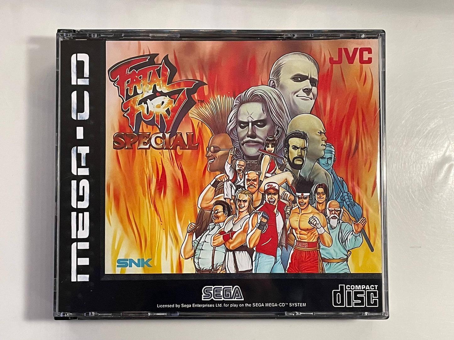 Fatal Fury Special PAL Mega CD Reproduction/Replacement Case, Disc and Manual