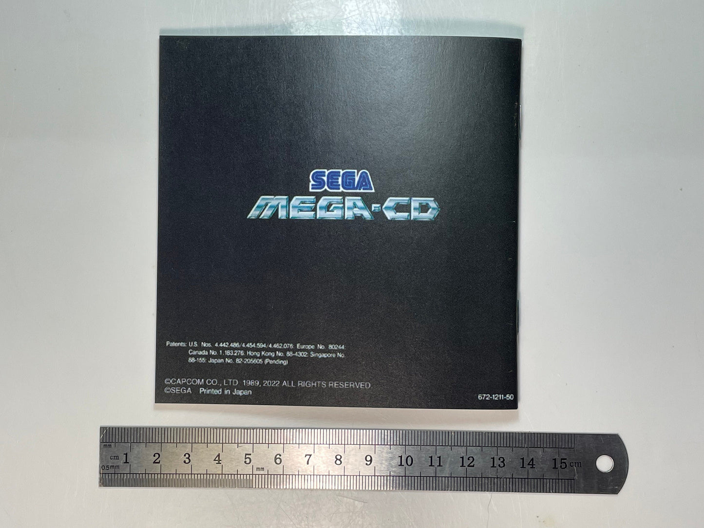 Final Fight CD PAL Style Mega CD Reproduction Manual.