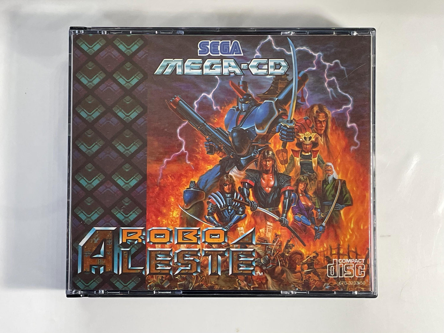 Robo Aleste PAL Mega CD Reproduction/Replacement Case, Disc and Manual