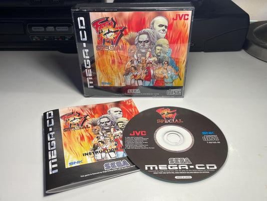 Fatal Fury Special PAL Mega CD Reproduction/Replacement Case, Disc and Manual