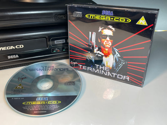 The Terminator PAL Mega CD Reproduction/Replacement Case and Disc.