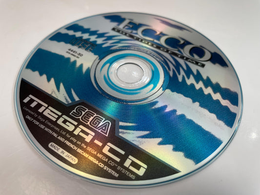 Ecco the Dolphin Tides of Time PAL Mega CD Reproduction/Replacement Case, Disc and Manual