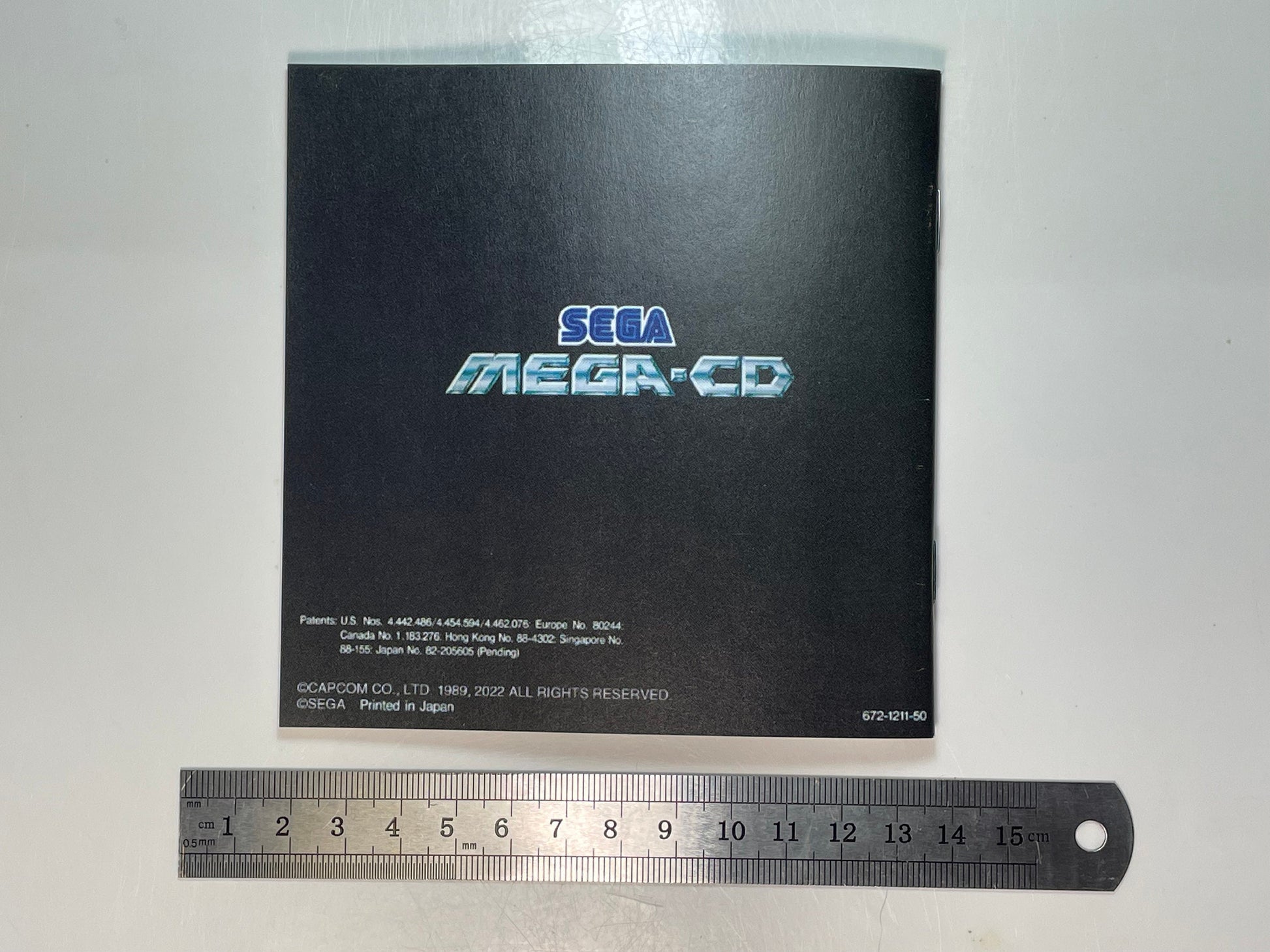 Final Fight CD PAL Style Mega CD Reproduction Manual.