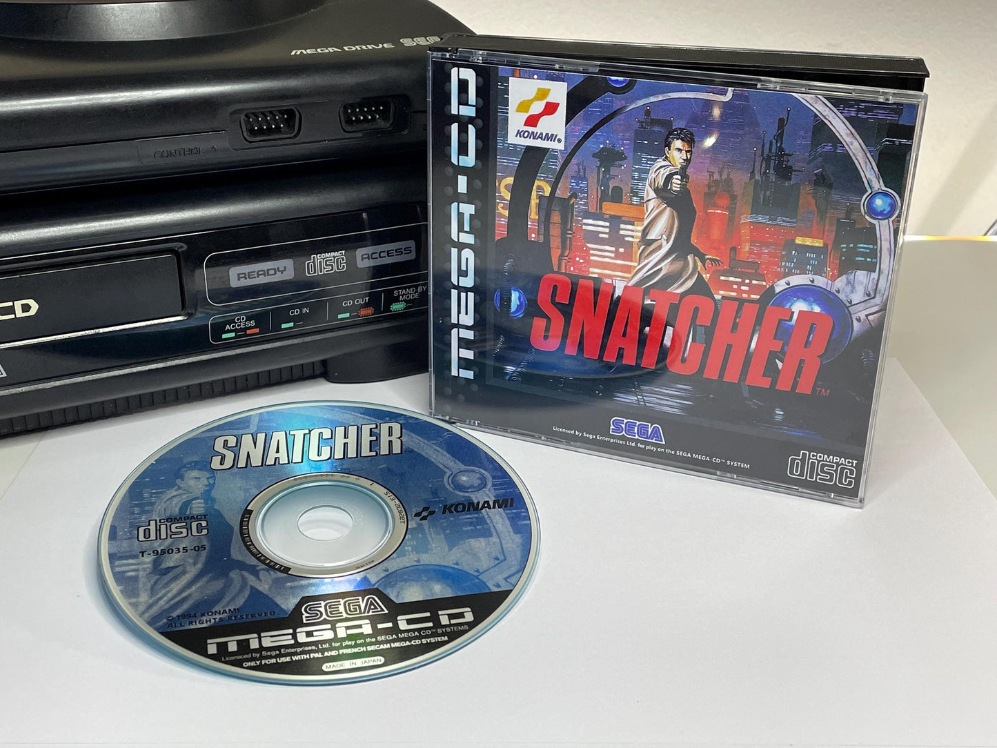 Snatcher PAL Mega CD Reproduction/Replacement Case and Disc