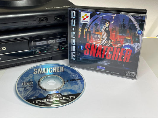 Snatcher PAL Mega CD Reproduction/Replacement Case and Disc