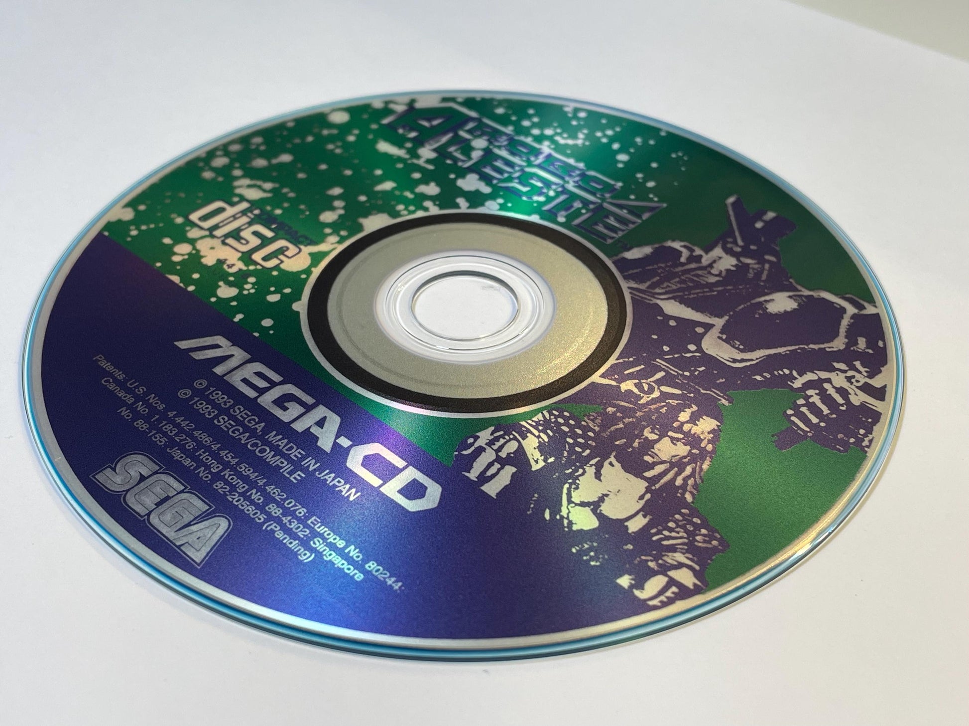 Robo Aleste PAL Mega CD Reproduction/Replacement Case, Disc and Manual