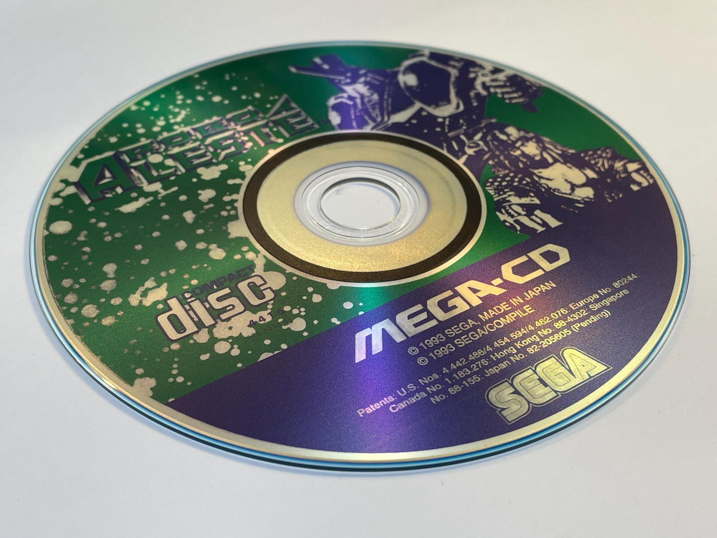Robo Aleste PAL Mega CD Reproduction/Replacement Case, Disc and Manual